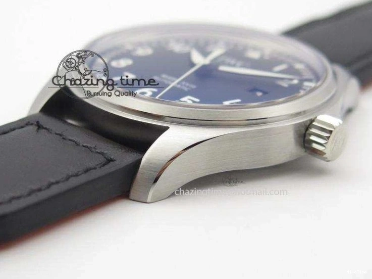 MIROTIME 0313 Mark XVIII IW327001 V6F Best Edition Black Dial On Black Leather Strap A Tailored 7307